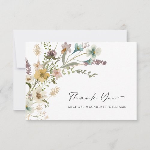 Wildflower Thank You Cards