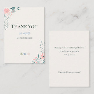 Wildflower Thank You Cards Multipack Elegan