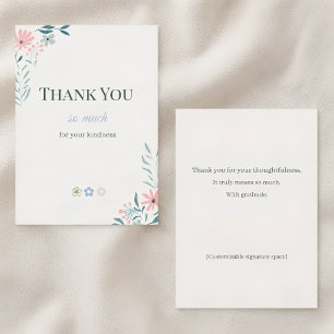 Wildflower Thank You Cards Multipack Elegan