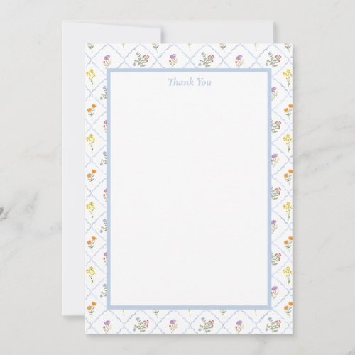Wildflower Trellis | Personalized 5" x 7" Card