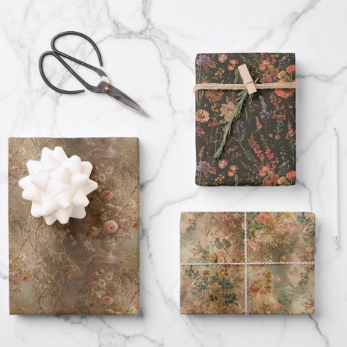 wildflower vintage old fasion gift paper floral