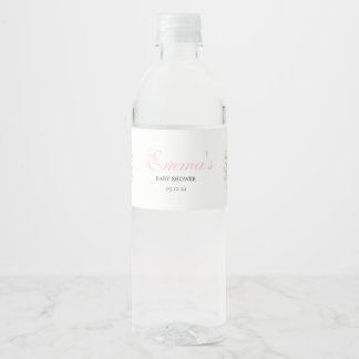 Wildflower water labels, water bottle labels