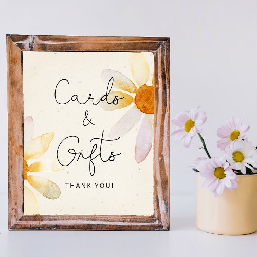 Wildflower watercolor floral cards and gifts poster