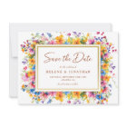 Wildflower Watercolor Garden Boho Elegant Wedding