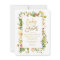 Wildflower Watercolor GOLD Calligraphy Baby Shower
