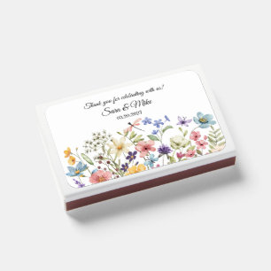 Wildflower Watercolor Matchboxes
