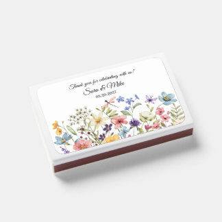 Wildflower Watercolor Matchboxes