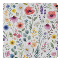 Wildflower Watercolor Meadow Botanical Floral