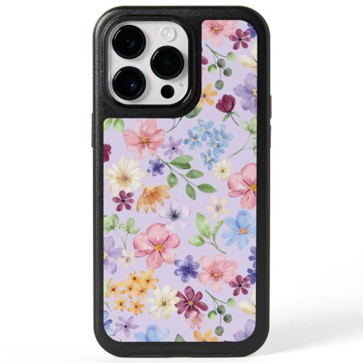 Wildflower Watercolor OtterBox iPhone 14 Pro Max Case