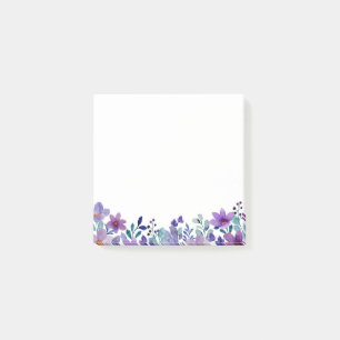 Wildflower Watercolor Post-it Notes
