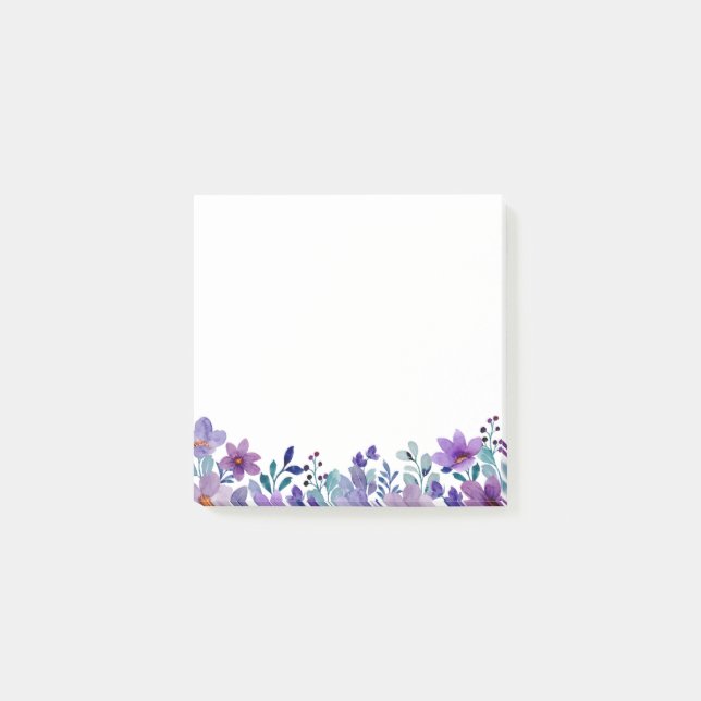 Wildflower Watercolor Post-it Notes (Front)