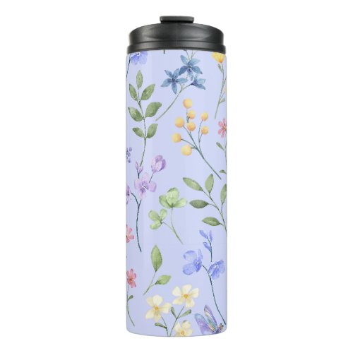 Wildflower Watercolor Thermal Tumbler