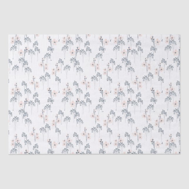 Wildflower Watercolor Tissue Paper (Front)