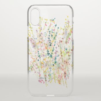 Wildflower Watercolor Iphone Xs Case by LNZart at Zazzle