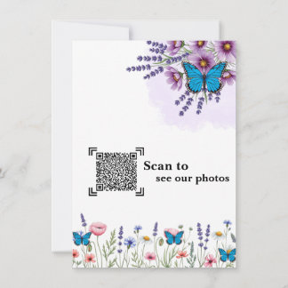 Wildflower Watercolor Wedding Thank You Card | Ele