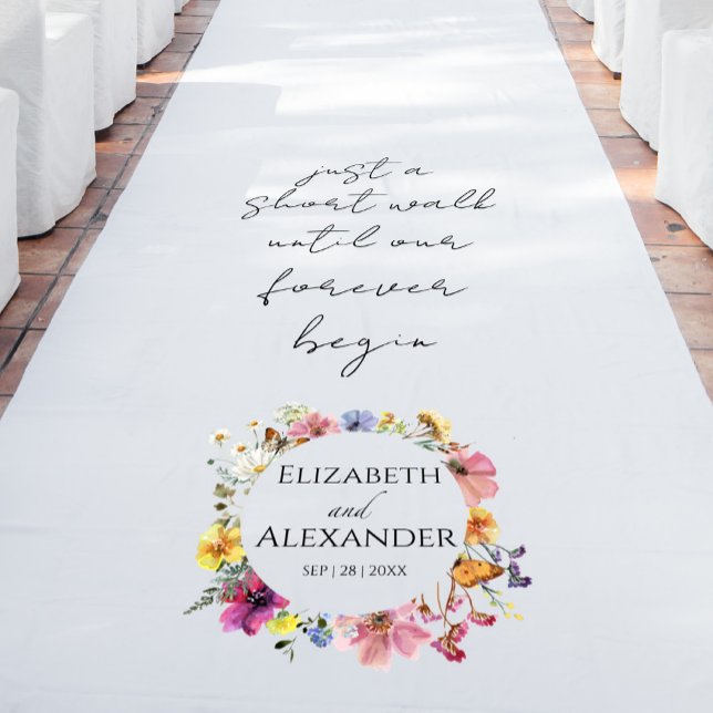 Wildflower Wedding Aisle Entrance Floor Decals (Creator Uploaded)