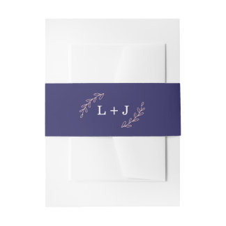 Wildflower Wedding Belly Bands Invitation Belly Band