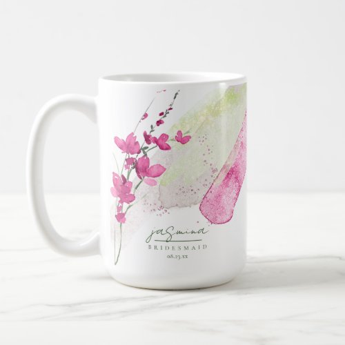 Wildflower Wedding Bridesmaid Fuchsia ID954 Coffee Mug