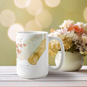 Wildflower Wedding Bridesmaid Gold ID954 Coffee Mug
