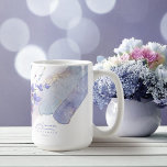 Wildflower Wedding Bridesmaid Peri ID954 Coffee Mug<br><div class="desc">This elegant wedding collection uses a striking color palette including periwinkle, plum and soft blues to create matching stationery and party supplies for your special day. Watercolor florals and sparkling paint strokes provide eye-catching backgrounds. The coffee mug, shown here for a bridesmaid, can also be used for any other important...</div>