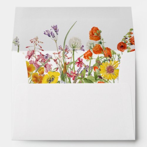 Wildflower Wedding Envelopes