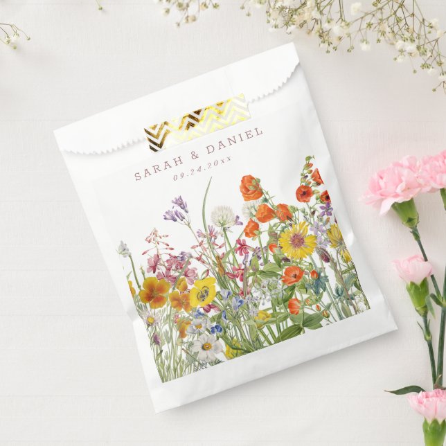 Wildflower Wedding Favor Bags (Sealed)