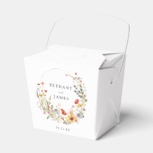 Wildflower Wedding Favor Box