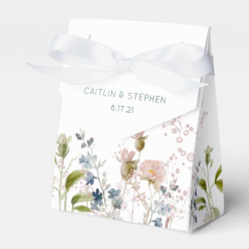 Wildflower Wedding Favor Boxes