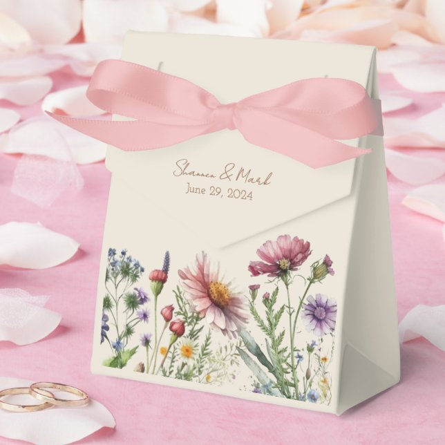 Wildflower Wedding Favor Gift Box (Wedding)