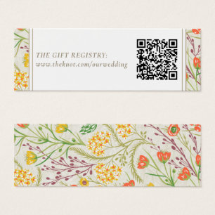Wildflower Wedding Gift Registry QR Code 