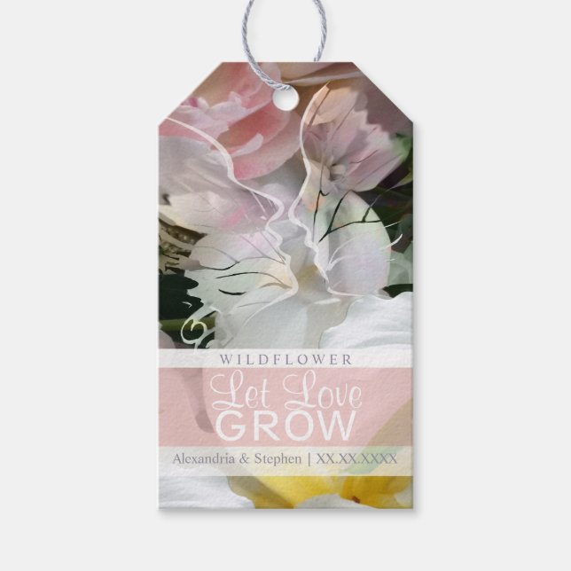 Wildflower Wedding Gift Tags (Front)