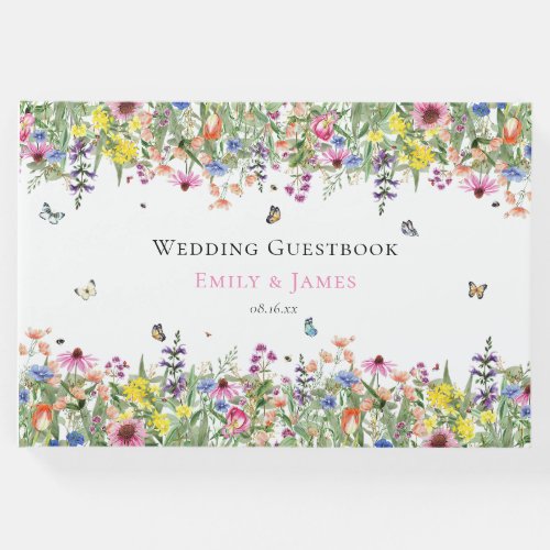 Wildflower Wedding  Guest Book