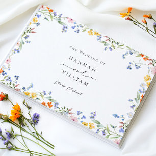 Wildflower Wedding Guest Book