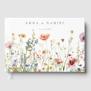 Wildflower Wedding Guest Book