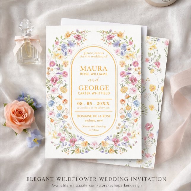 Wildflower wedding invitation (Creator Uploaded)