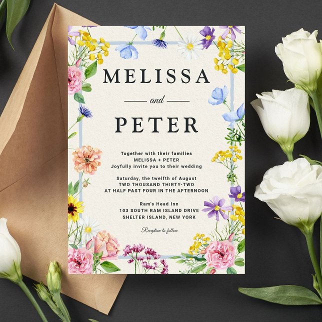 Wildflower Wedding Invitation (Creator Uploaded)