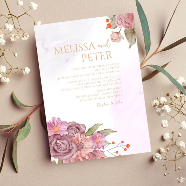 Wildflower Wedding Invitation (Creator Uploaded)