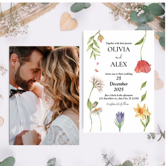 Wildflower Wedding Invitation (Creator Uploaded)