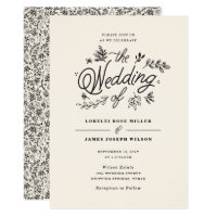 Wildflower Wedding Invitation