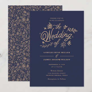 Wildflower Wedding Invitation