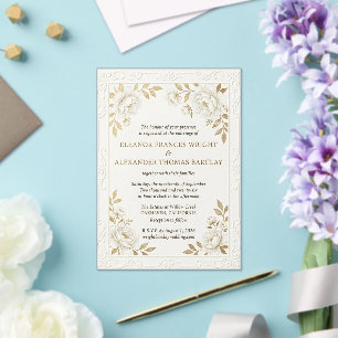Wildflower Wedding Invitation Template  