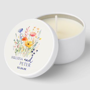 Wildflower Wedding Mini Candle Favors
