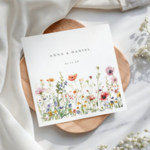 Wildflower Wedding Napkins