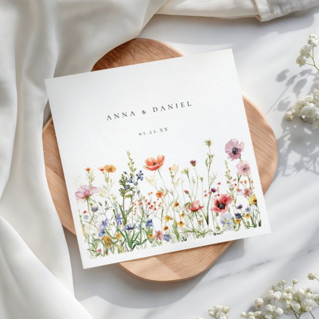 Wildflower Wedding Napkins (Creator Uploaded)
