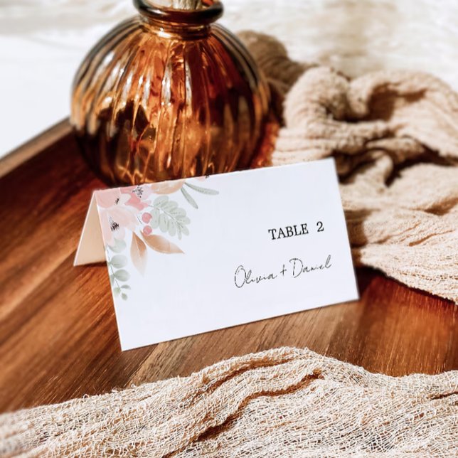 Wildflower Wedding Place Cards Template (Creator Uploaded)