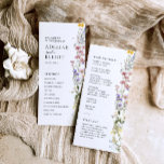 Wildflower Wedding Program Floral Wedding Program<br><div class="desc">Add a touch of boho charm to your wedding ceremony with this wildflower wedding ceremony program. Designed with beautiful watercolor florals,  this wedding order of service will perfectly match your boho wedding ceremony,  floral wedding decor or boho wedding decor!</div>