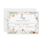 Wildflower Wedding RSVP Meal Choice Enclosure Card