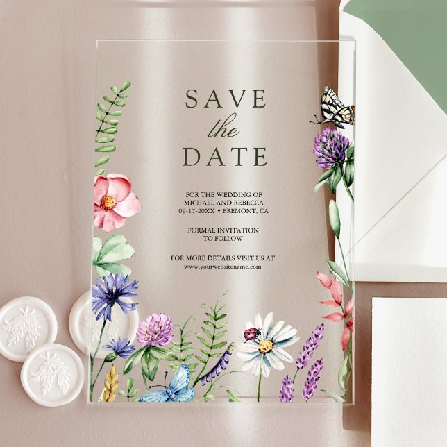 Wildflower Wedding Save the Date (Creator Uploaded)