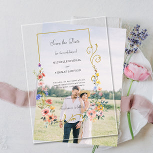 Wildflower Wedding Save the Date