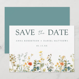 Wildflower Wedding Save The Date